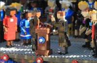 Церемонию инаугурации изобразили при помощи конструктора Лего
