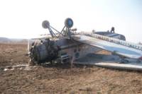 На Ставрополье Ан-2 врезался в ЛЭП