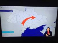 Украинский канал объяснил появление карты с исчезнувшим Крымом‍ оплошностью дизайнера