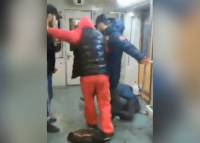 МВД опубликовало видео задержания трех напавших на пассажира метро в Москве