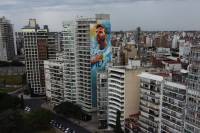 В Аргентине открыли гигантскую фреску с изображением Месси