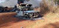 В Мьянме в сгоревших машинах нашли останки 35 человек